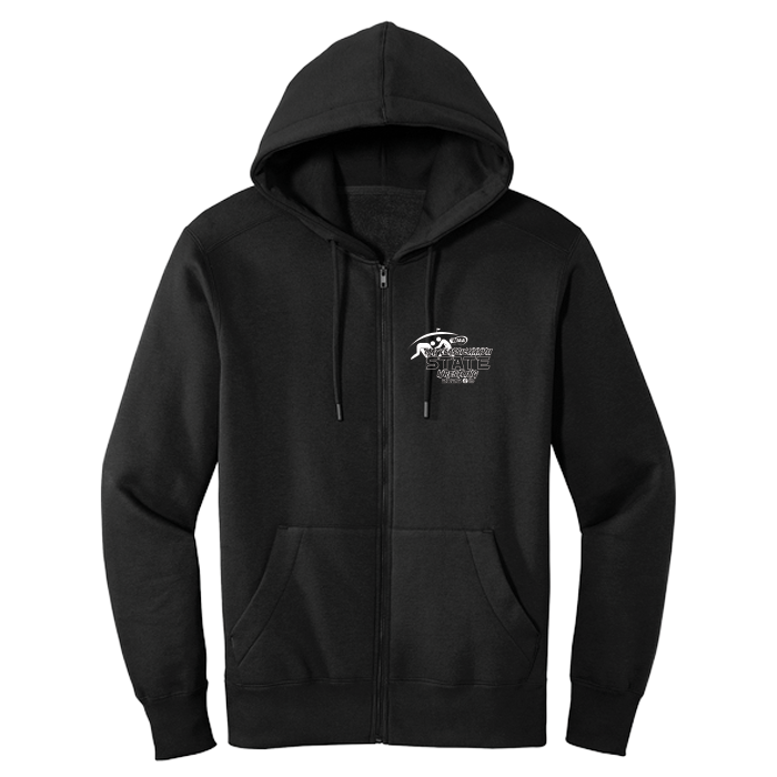 Fleece Full Zip - WIAA 2026 State Wrestling - Black