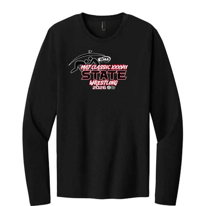 Long Sleeve - WIAA 2026 State Wrestling - Black