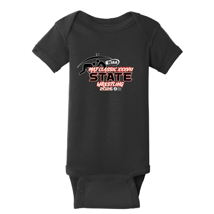 Onesie - WIAA 2026 State Wrestling - Black