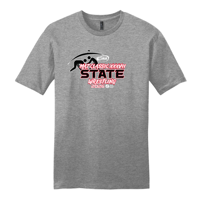Short Sleeve - WIAA 2026 State Wrestling - Grey Frost