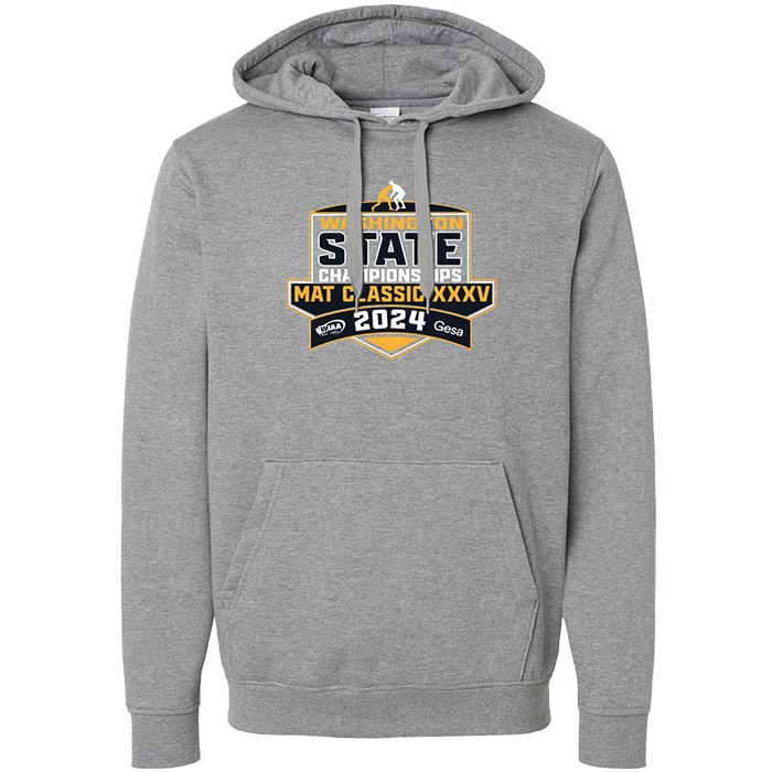 Hoodie - WIAA 2023-2024 State Championships - Light Grey