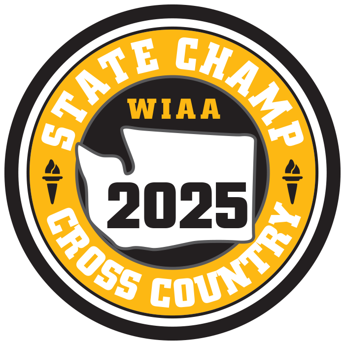 CHAMP Patch - WIAA 2025 State Cross Country - Gold/Black