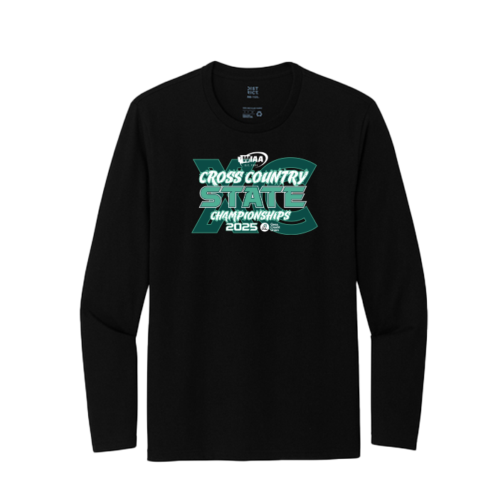 Long Sleeve - WIAA 2025 State Cross Country - Black
