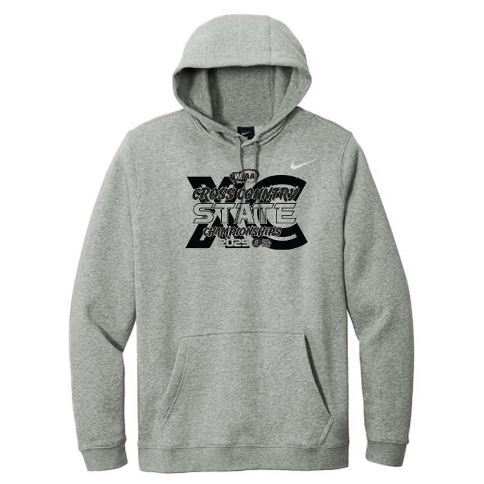 Nike Hoodie - WIAA 2025 State Cross Country - Dark Grey Heather