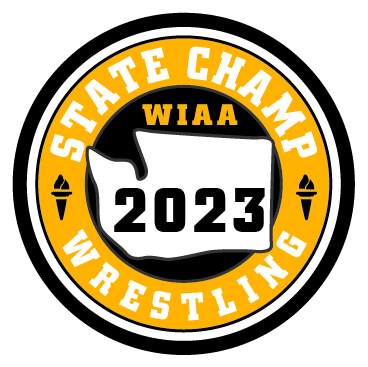 CHAMP Patch - WIAA 2022-2023 State Championships - Gold/Black