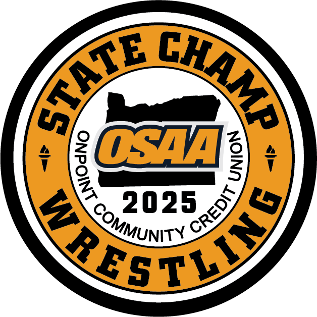 CHAMP Patch - OSAA 2024-2025 State Championships - Gold/Black