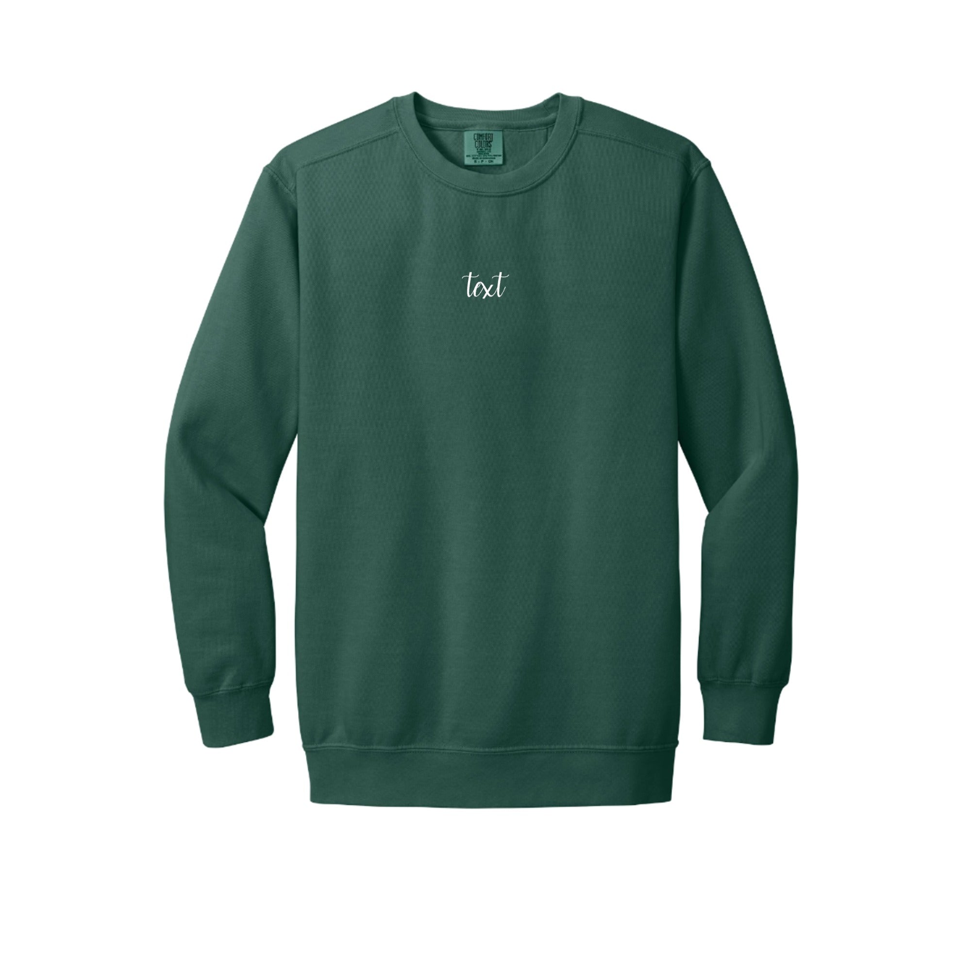 Comfort Colors Embroidered Script Crewneck