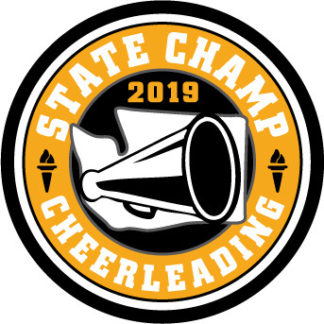 WIAA 2019 State Champion Cheer Patch