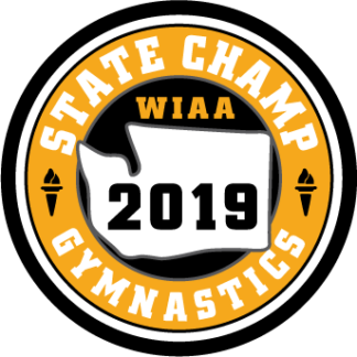 WIAA 2019 State Champion Gymnastics Patch