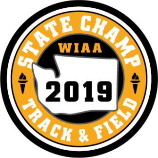 WIAA 2019 State Champion Track and Field Patch