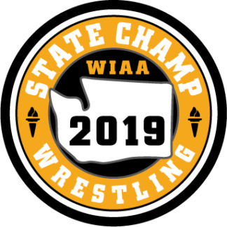 WIAA 2019 State Champion Wrestling Patch