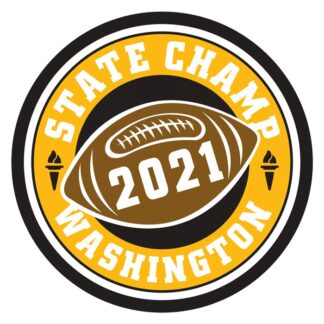 WIAA 2021 Football State Champion Patch