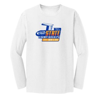 WIAA 2021 State Swim & Dive Long Sleeve T-Shirt - White