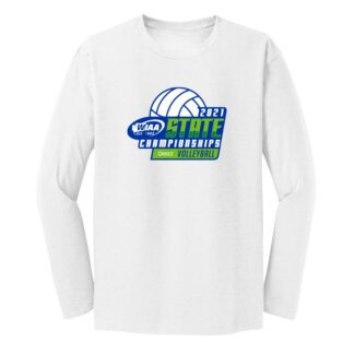 WIAA 2021 State Volleyball Long Sleeve - White