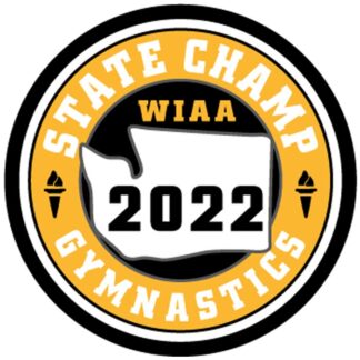 WIAA 2022 Gymnastics Champion Patch