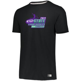 WIAA 2022 State Gymnastics Short Sleeve T-Shirt in Black