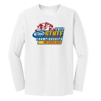 WIAA 2022 State Wrestling Mat Classic Long Sleeve T-Shirt White