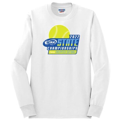WIAA 2022 Fastpitch Softball Long Sleeve T-Shirt - White