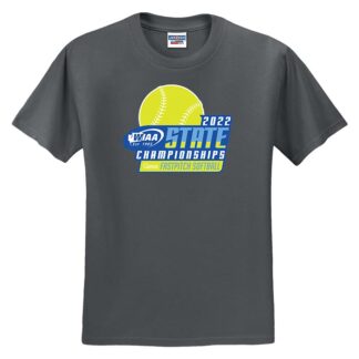 WIAA 2022 Fastpitch Softball Short Sleeve T-Shirt - Charcoal