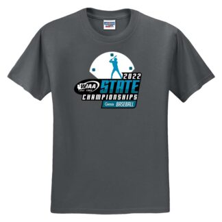 WIAA 2022 Baseball Championship Short Sleeve T-Shirt - Charcoal