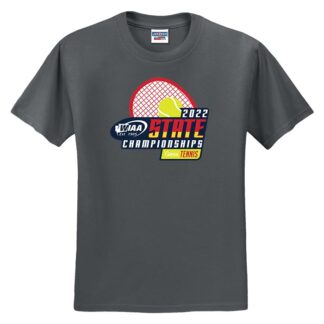 WIAA 2022 Tennis Championship Short Sleeve T-Shirt - Charcoal