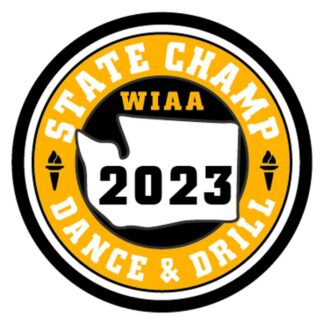 WIAA 2023 Dance and Drill Champions Gold Patch