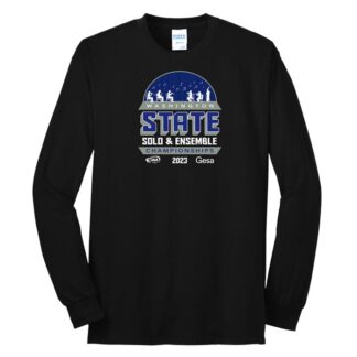 WIAA 2023 State Solo and Ensemble Long Sleeve T-Shirt - Black