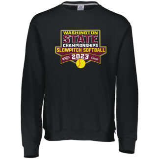 2023 WIAA State Slowpitch Softball Championship Crewneck - Black