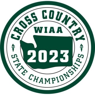 2023 WIAA State Cross Country Letterman Patch - Green