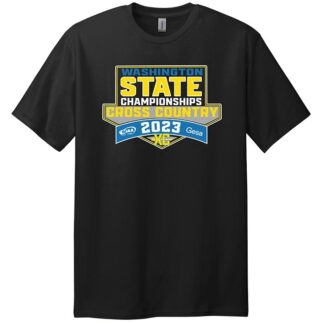 2023 WIAA State Cross Country Short Sleeve T Shirt - Black