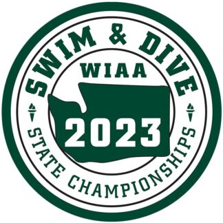 2023 WIAA State Swim n Dive Letterman Patch - Green