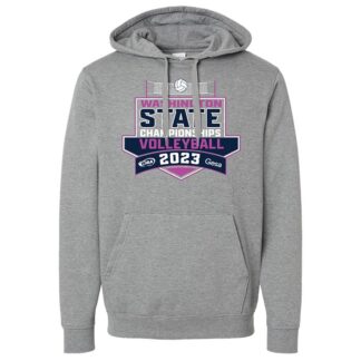 2023 WIAA State Volleyball Hoodie - Charcoal-Heather