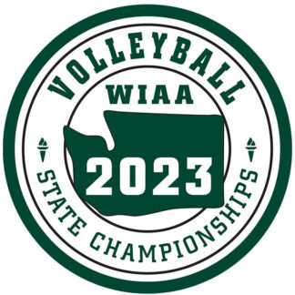 2023 WIAA State Volleyball Letterman Green Patch