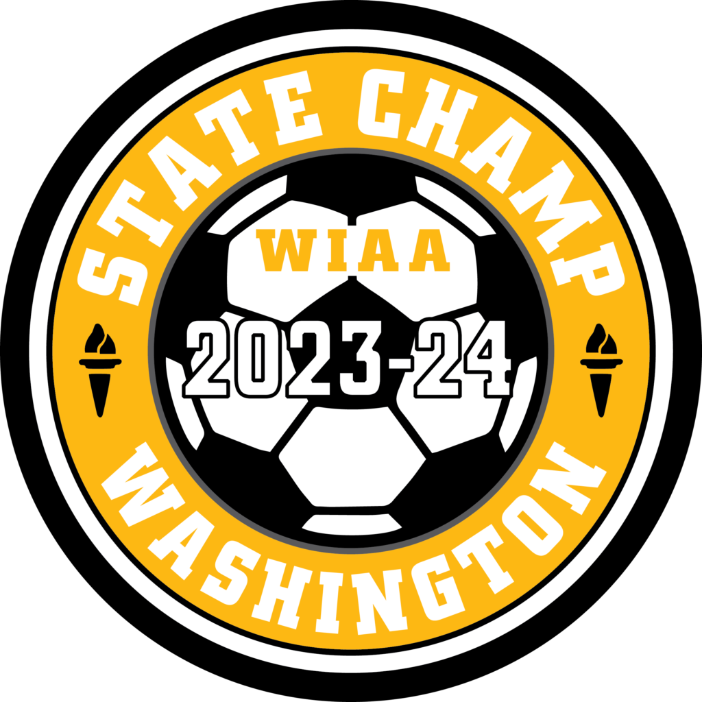 2023 24 WIAA State Soccer Champions Letterman Patch