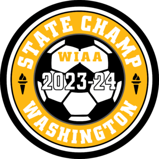 2023 WIAA State Soccer Champions Letterman Patch