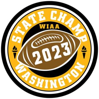 2023 WIAA State Football Champion Letterman Patch