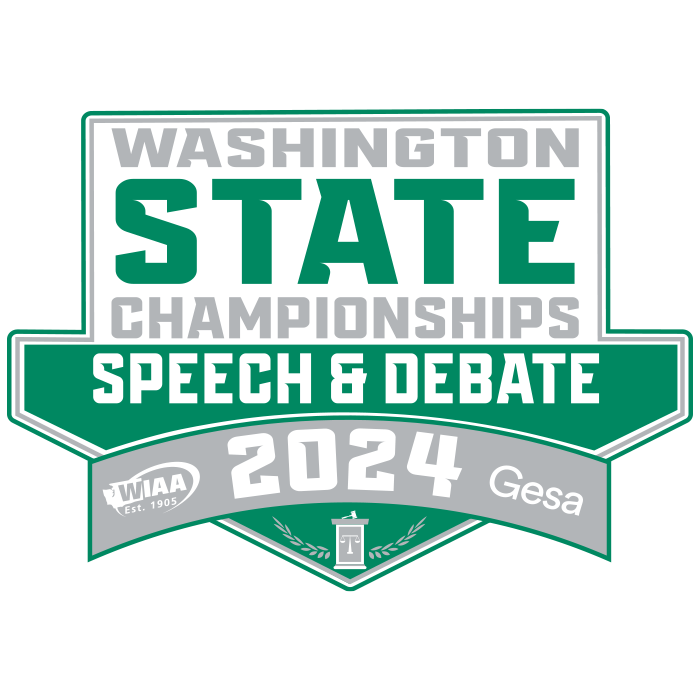 WIAA 2025 State Speech & Debate Pin Rush Team Apparel