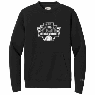 WIAA 2025 State Solo & Ensemble New Era Pocket Crewneck - Black