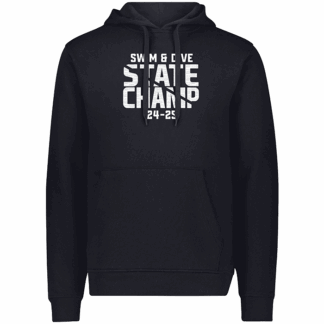 WIAA 2025 Boys State Swim & Dive State Champ Hoodie - Black