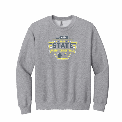 WIAA 2025 State Fastpitch Softball Crewneck - Light Grey