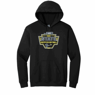 WIAA 2025 State Fastpitch Softball Hoodie - Black