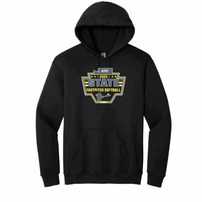WIAA 2025 State Fastpitch Softball Hoodie - Black