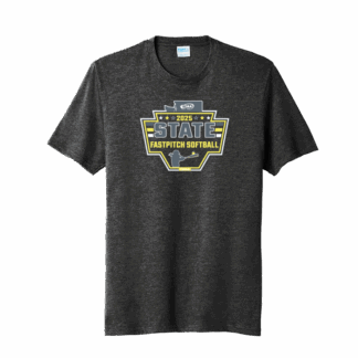 WIAA 2025 State Fastpitch Softball Short Sleeve - Black Heather