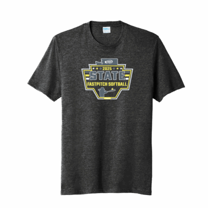 WIAA 2025 State Fastpitch Softball Short Sleeve - Black Heather