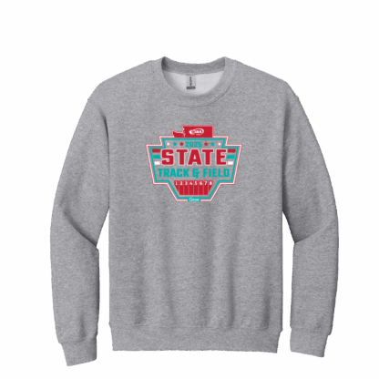 WIAA 2025 State Track Crewneck - Light Grey
