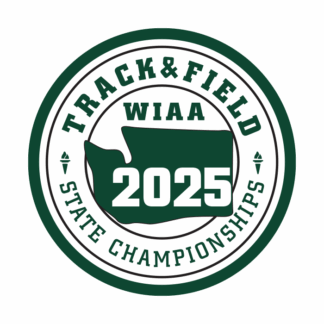 WIAA 2025 State Track Championships Patch - Green/white