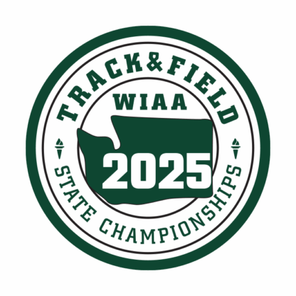 WIAA 2025 State Track Championships Patch - Green/white