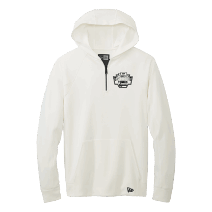 WIAA 2025 State Tennis New Era Hooded 1/4 Zip - White