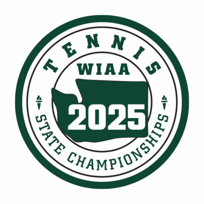 WIAA 2025 State Tennis Championships Patch - Green/white
