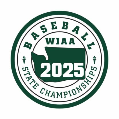 WIAA 2025 State Baseball Championships Patch - Green/white